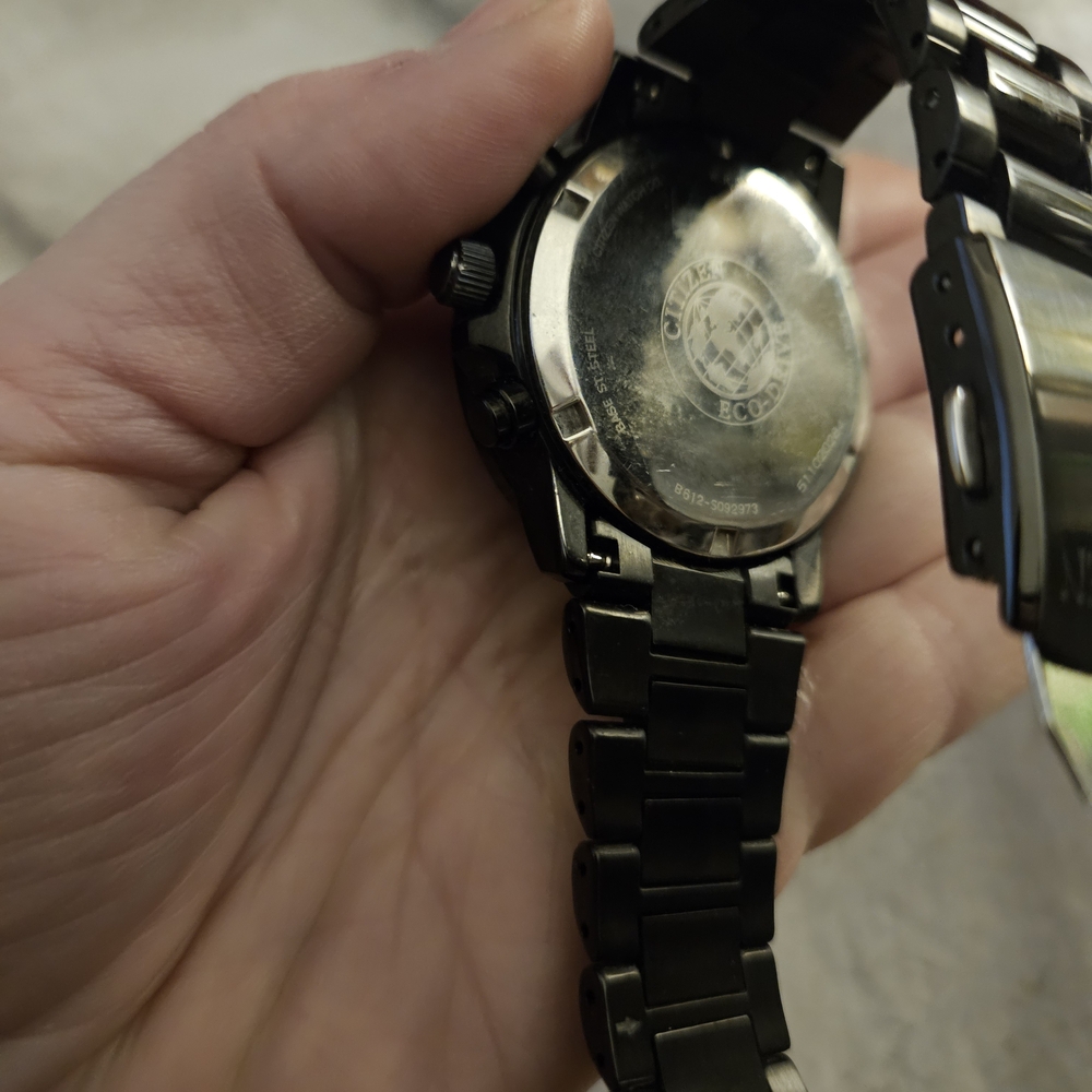 Citizen Eco-Drive Black Watch with Crystal Accents - Picture 6 of 8